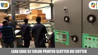 Lead Edge 02 Color Printer Slotter Die Cutter Machine