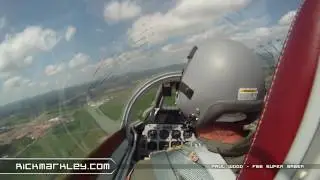 Paul Wood and the North American F86 Sabre at the Baraboo Dells Air Show 2010
