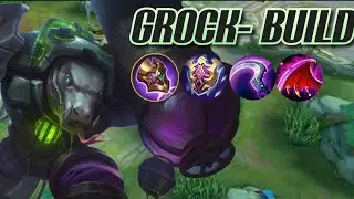 GROCK TANK-NEW REVAMP UNDERRATED HERO-BEST BUILD 2025 #grockbestbuild #mobilelegends #mlbbnext2025 
