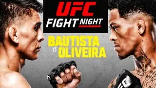 UFC FIGHT NIGHT LIVE STREAM FEBRUARY 8TH 2026 BAUTISTA VS OLIVEIRA FAN REACTIONS