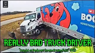 REALLY BAD TRUCK DRIVER - SLOW DOWN WHEN IT'S RAINING 