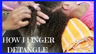 💞HOW TO FINGER DETANGLE NATURAL HAIR! | KIDS EDITION💞