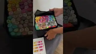 Unboxing My First Ohuhu 160-color Marker Set 🤩🎨✨ #ohuhumarkers #unboxing #colorwithme