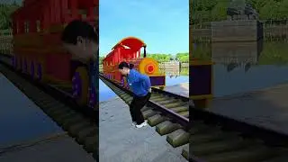Train time🤯 3D Special Effects | 3D Animation #shorts #vfxhd
