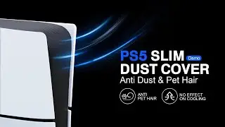 PS5 Slim Dust Cover, Dust Protector for Your New PS5 Slim Console, Anti Pet Hair, Breathable