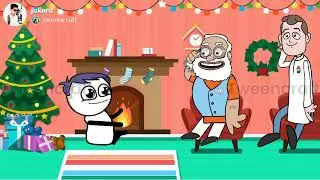 joker cat #christmas celebration win #modi ji #rahulgandhi #pappu comedy video #full fun