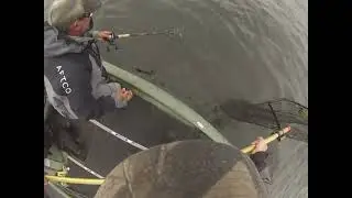 Netting a 53&rdquo; Musky for Mike Mireault @Andymyerslodge @Musky @Muskie @canada