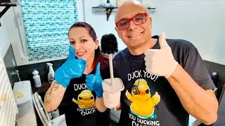 PULIAMO IL WC COME NUOVO ANCHE IL CALCARE