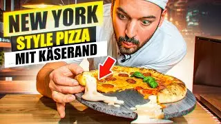 Entdecke das Geheimnis der New York Style Pizza mit Käserand🧀 So gelingt dir die beste Pizza🍕