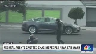 Federal agents spotted in Wilmington chasing people near a car wash