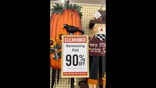 HOBBY LOBBY 90% OFF FALL🏃🏾&zwj;♀️ #hobbylobby #blackfriday #clearance #shorts