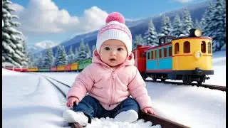 Snowy Toy Train Adventure ❄️🚂🎶 | Fun Winter Train Play Song for Toddlers & Preschoolers
