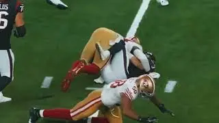 49ers Charles Omenihu drops the hammer for a sack against his old team