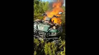 Русская механика квадроцикл , сгорел на ровном месте , не прошел даже 1 технического обслуживания .