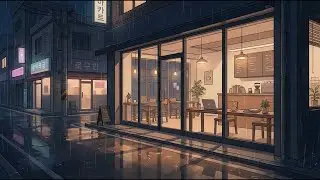 Seoul Rainy Night Cafe 🌙 | Soft Lofi for Coding & Chill