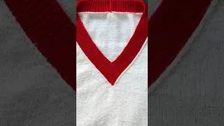 How to Knit Centre V-Neck Ribbing