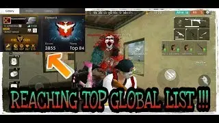 REACHING GLOBAL TOP 100 !! RANKED SQUADS 10 KILLS GAMEPLAY !! Free Fire Battlegrounds !!!