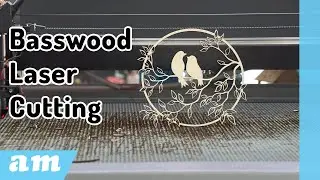 Basswood Cut by CO2 Laser Machine for Craft Making at AM.CO.ZA Demo Center