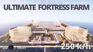 Minecraft Ultimate Fortress Farm - 250,000 items/h