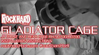 RH 90700 80700 - Gladiator JT Cage Brace System - Install Video Instructions by Rock Hard 4x4