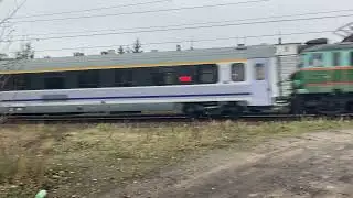 Przelot EP07-376 ze składem IC Mieszko przez Poznań