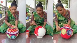 Old Water Pot Decoration - Amazing home decor Ideas using old Matka - Clay Pot