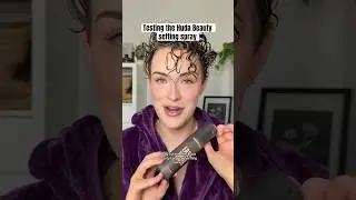 Okay...I'm pretty impressed with this new setting spray! #hudabeauty #settingspray