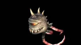 Low poly animated monster