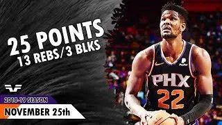 DeAndre Ayton - 2018.11.25 - Suns vs Pistons - 25 Pts, 12 Rebs, 3 Blks
