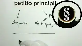 Latein auf Deutsch: petitio principii