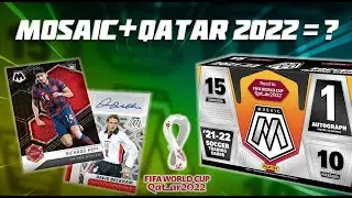Worth it? | 21-22 Panini Mosaic Road to FIFA World Cup Soccer Hobby Box opening