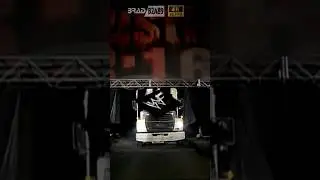 Steve Austin drives a beer truck into the arena WWE RAW