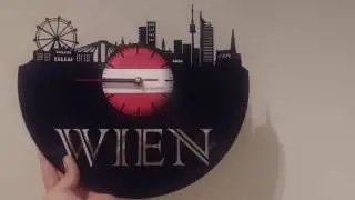 Vienna (Wien) vinyl clock