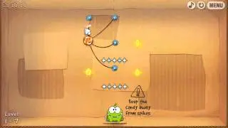 Cut The Rope Online Cardboard Box Level 7 Walkthrough