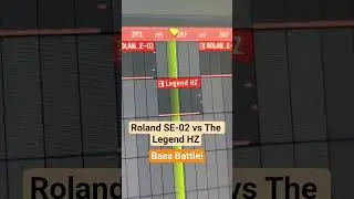 Analog or VST? Roland SE-2 vs The Legend HZ bass Battle! #analogsynth #musicproducer #synth #vst