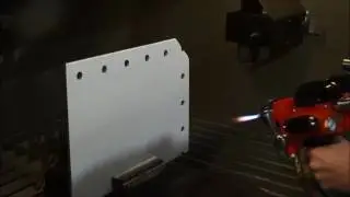 Combustion Wire Coating - Zinc Coating a Metal Plate using Spray Booth, Wirejet 96 [HD]