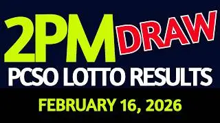 2pm Lotto Result Today February 16, 2026 Swertres Ez2 PCSO