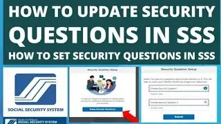 How to update Security Questions in SSS | How to setup Security Question in SSS