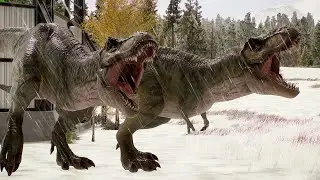 ALL TERRESTRIAL DINOSAURS RELEASE & FIGHT IN NORTH POLE -  Jurassic Word Evolution 2