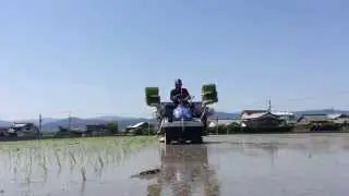 【阿波ツクヨミファーム】原矢じぃじ平成２７年度田植え