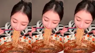Korean Noodles Eating 😋🤤 #food #eating 