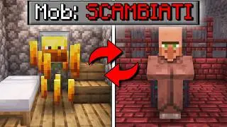 Minecraft, but THE MOBS ARE SWAPPED...