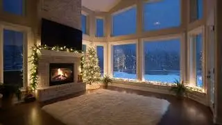 Cozy Winter Ambiance with Fireplace Noise Christmas edition 