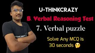 MAT Verbal Reasoning  CEE Medical Entrance & Loksewa IQ | Rauniyar Sir  ( 7.Verbal Puzzle )