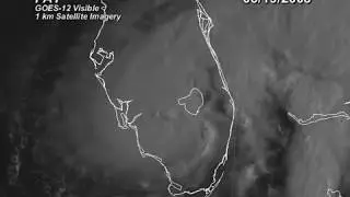 2008 Fay - 1 Kilometer Resolution Visible Satellite Imagery Animation