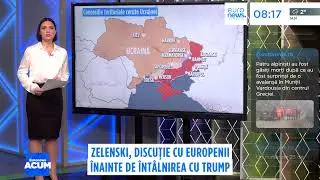 Zelenski, discuție cu europenii înainte de cea cu Trump. Ce spune Putin despre obiectivele militare