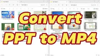 How to batch convert PowerPoint presentations to MP4 videos, and add background music to them?
