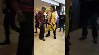 Freddy 'n Leatherface at Days of the Dead 2018 ,in Chicago.