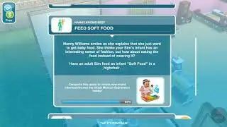 SIMS FreePlay - Nanny Knows Best Quest - Feed Soft Food