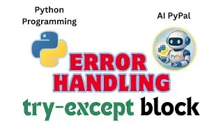 85. Обработка ошибок с помощью блока try-except. #errorhandling #python #pythonprogramming